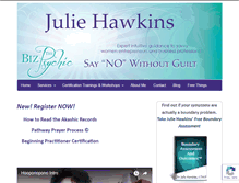 Tablet Screenshot of juliehawkins.com